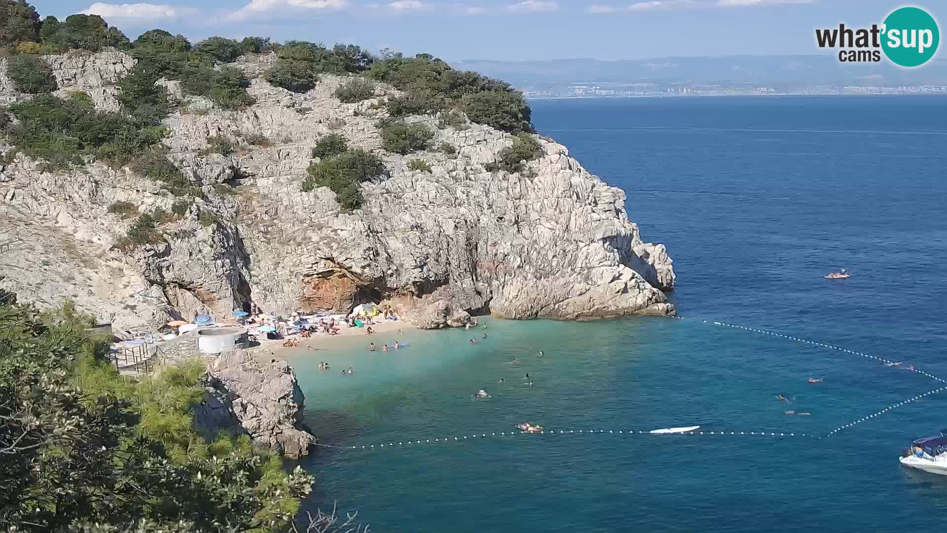 Webcam Bersezio spiaggia – Draga di Moschiena – Croazia