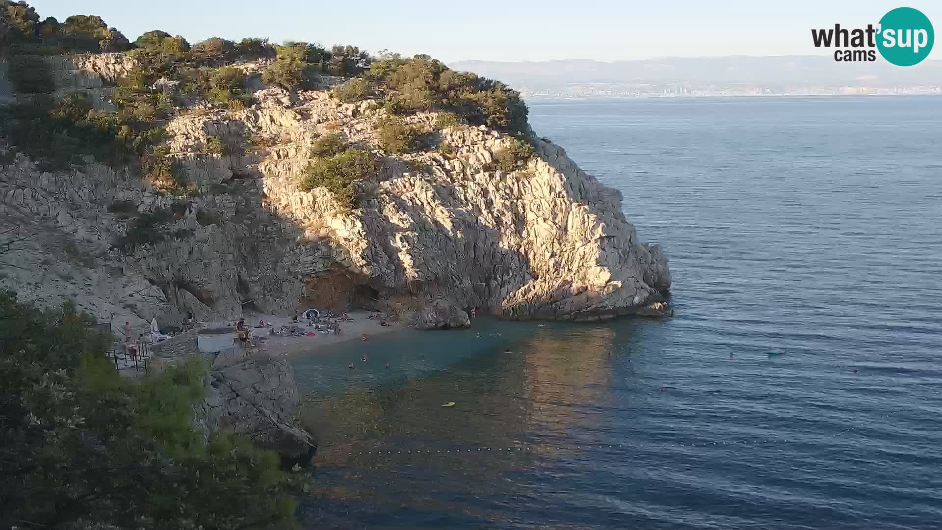 Webcam Bersezio spiaggia – Draga di Moschiena – Croazia