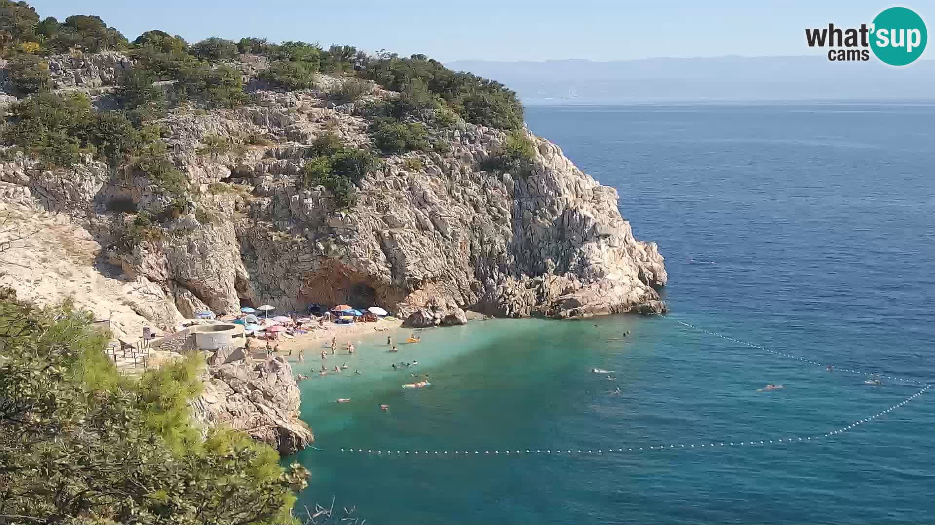 Webcam Brseč beach – Mošćenička Draga – Croatia