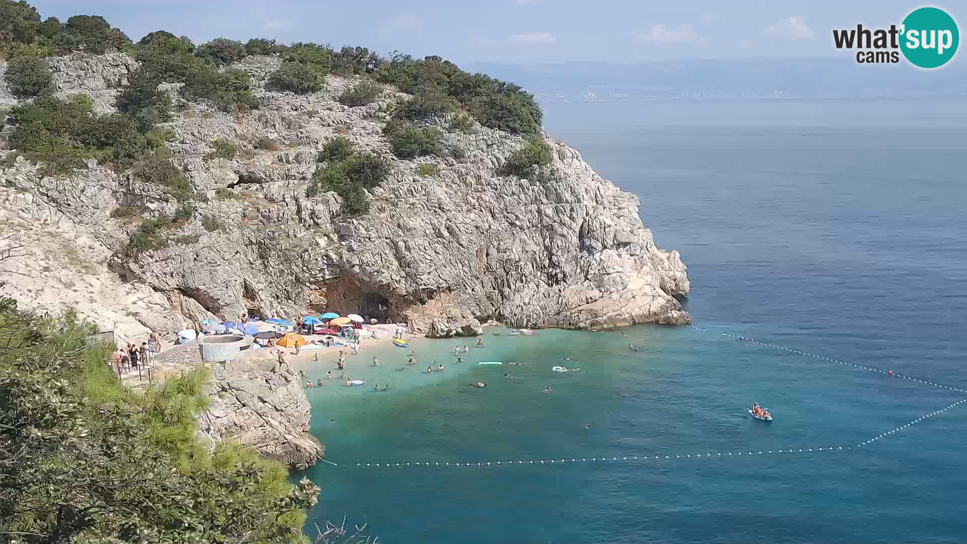 Web kamera plaže Brseč – Mošćenička Draga – Hrvatska