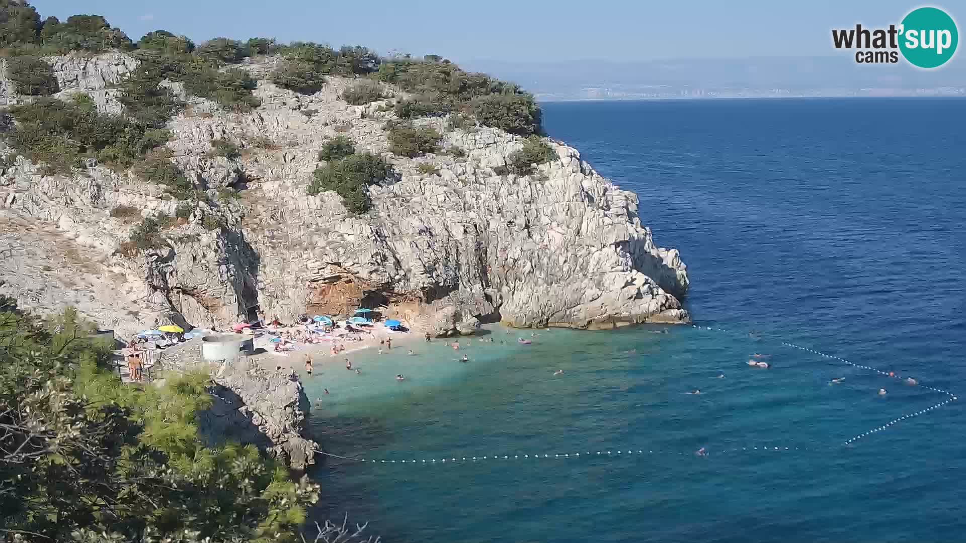 Webcam Brseč beach – Mošćenička Draga – Croatia