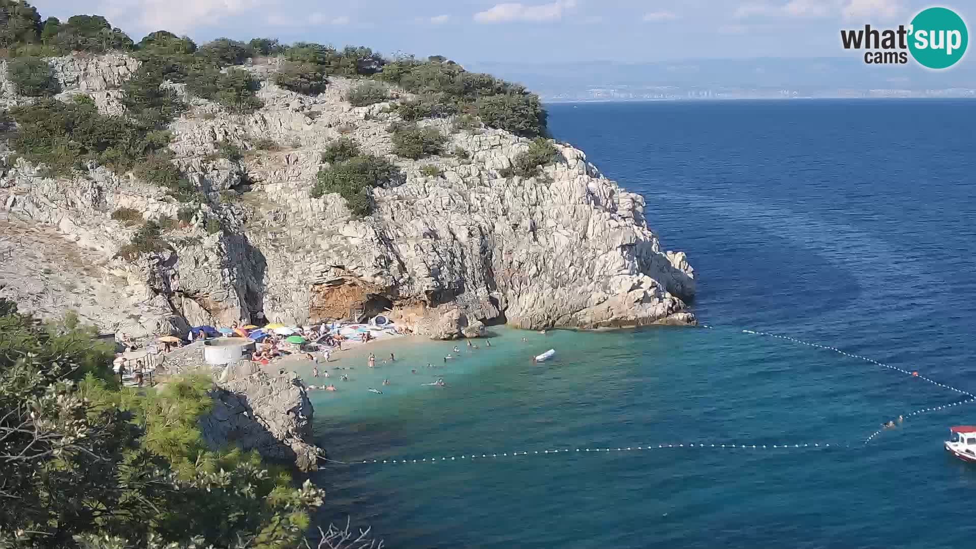 Webcam Bersezio spiaggia – Draga di Moschiena – Croazia