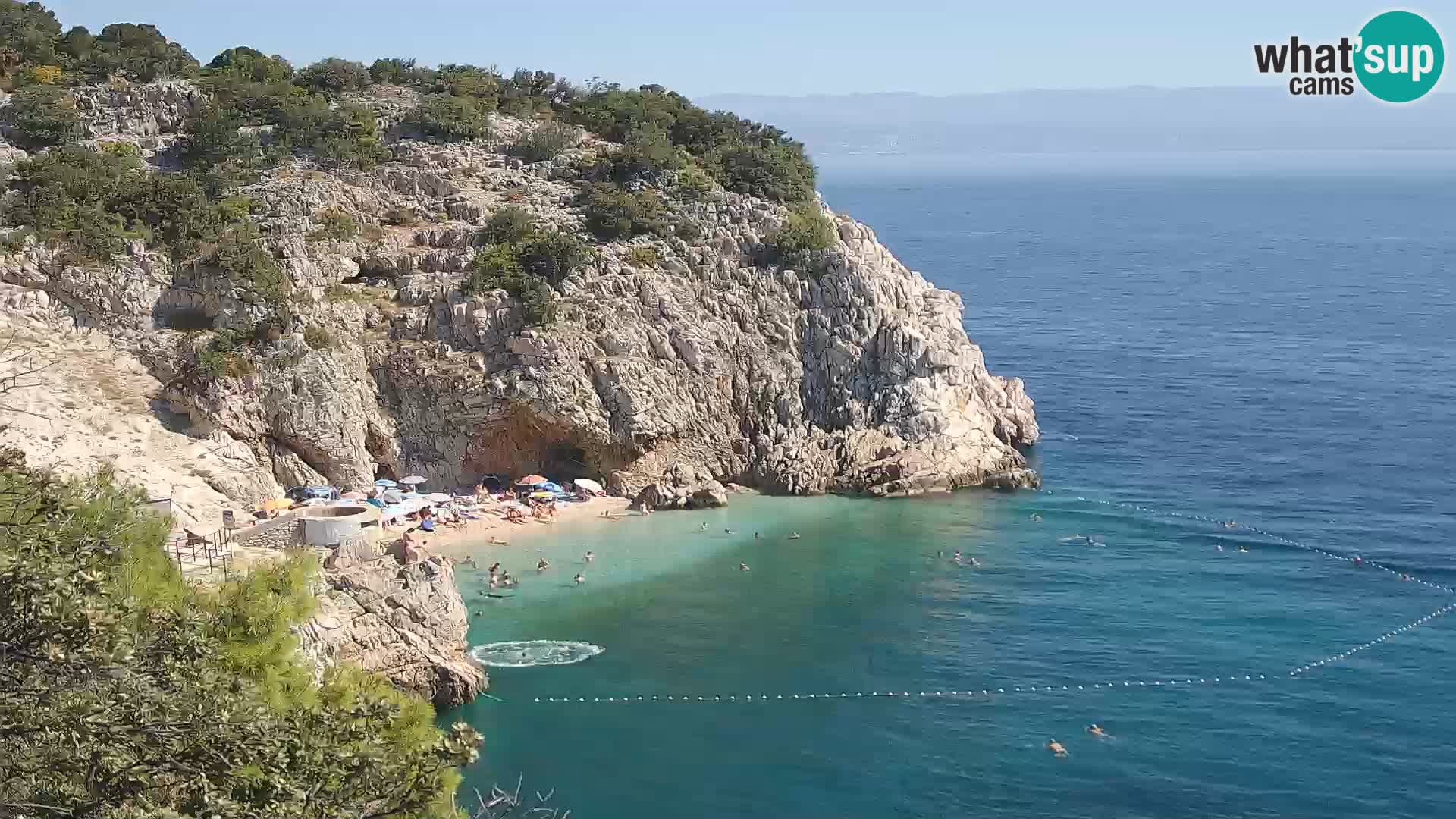 Web kamera plaže Brseč – Mošćenička Draga – Hrvatska