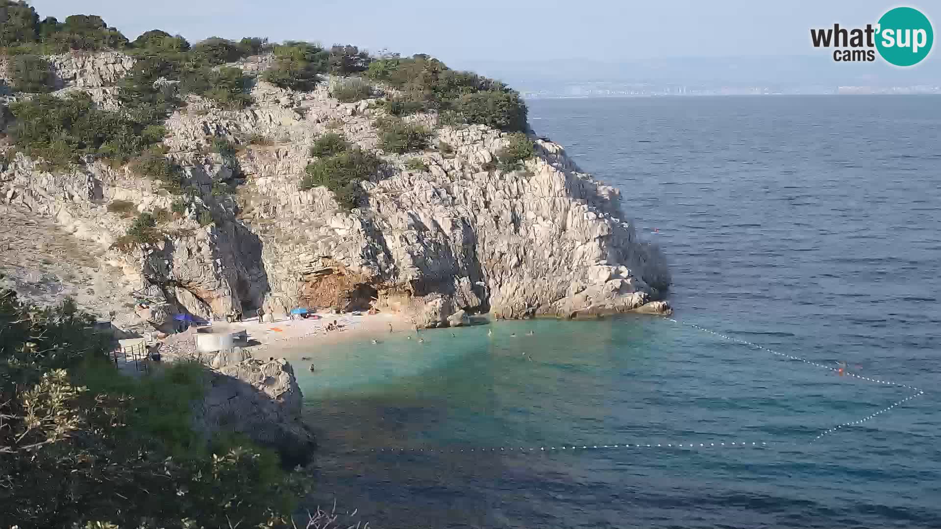 Webcam Brseč beach – Mošćenička Draga – Croatia