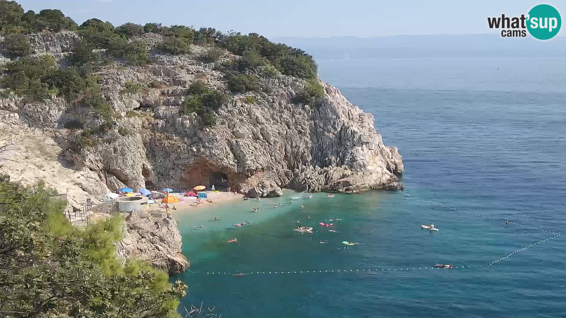 Webcam Brseč Strand – Mošćenička Draga – Kroatien