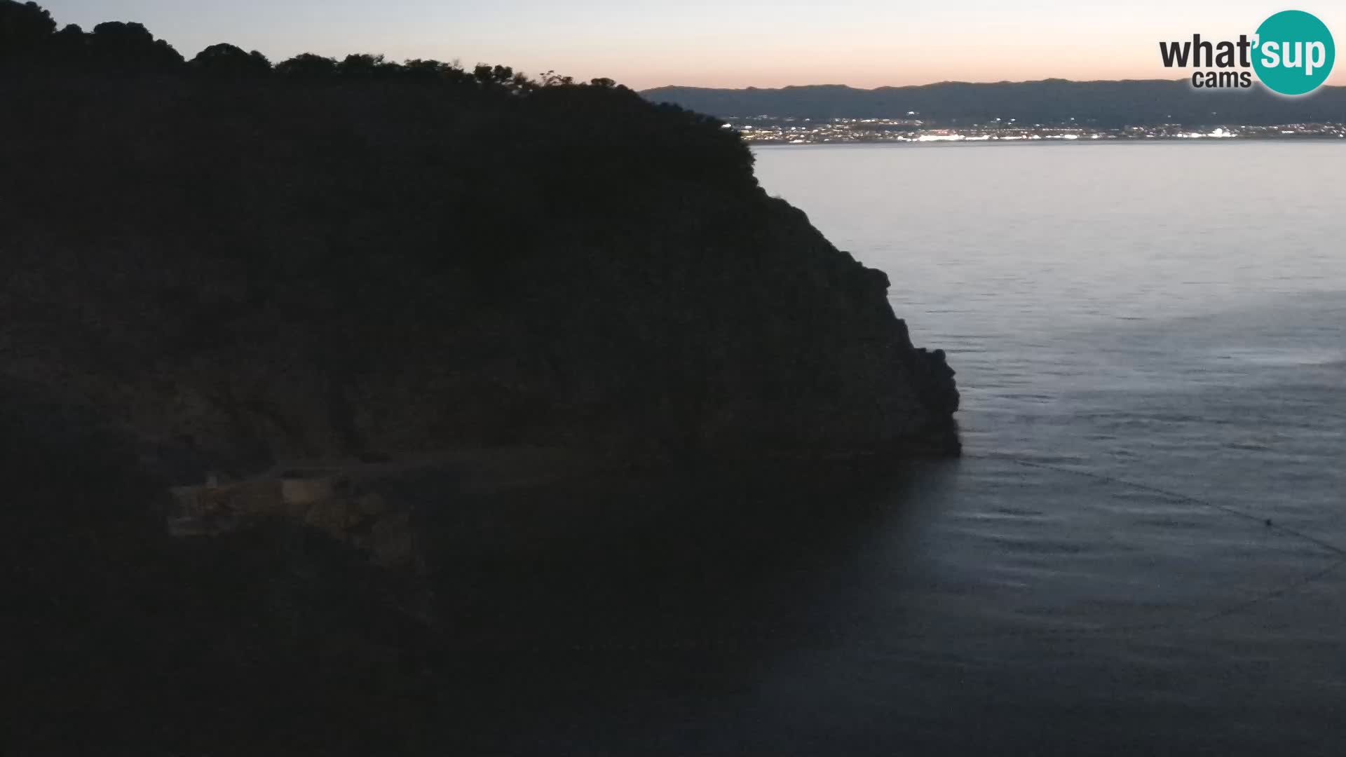Webcam plage Brseč à Mošćenička Draga, Croatie