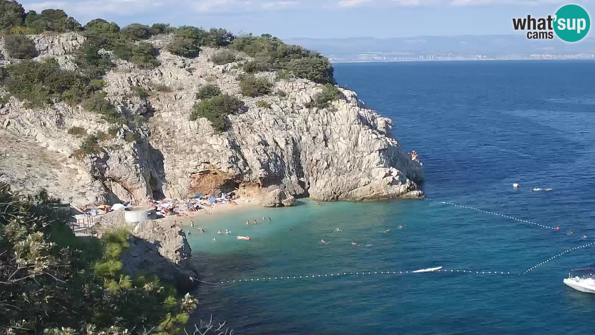 Webcam Bersezio spiaggia – Draga di Moschiena – Croazia
