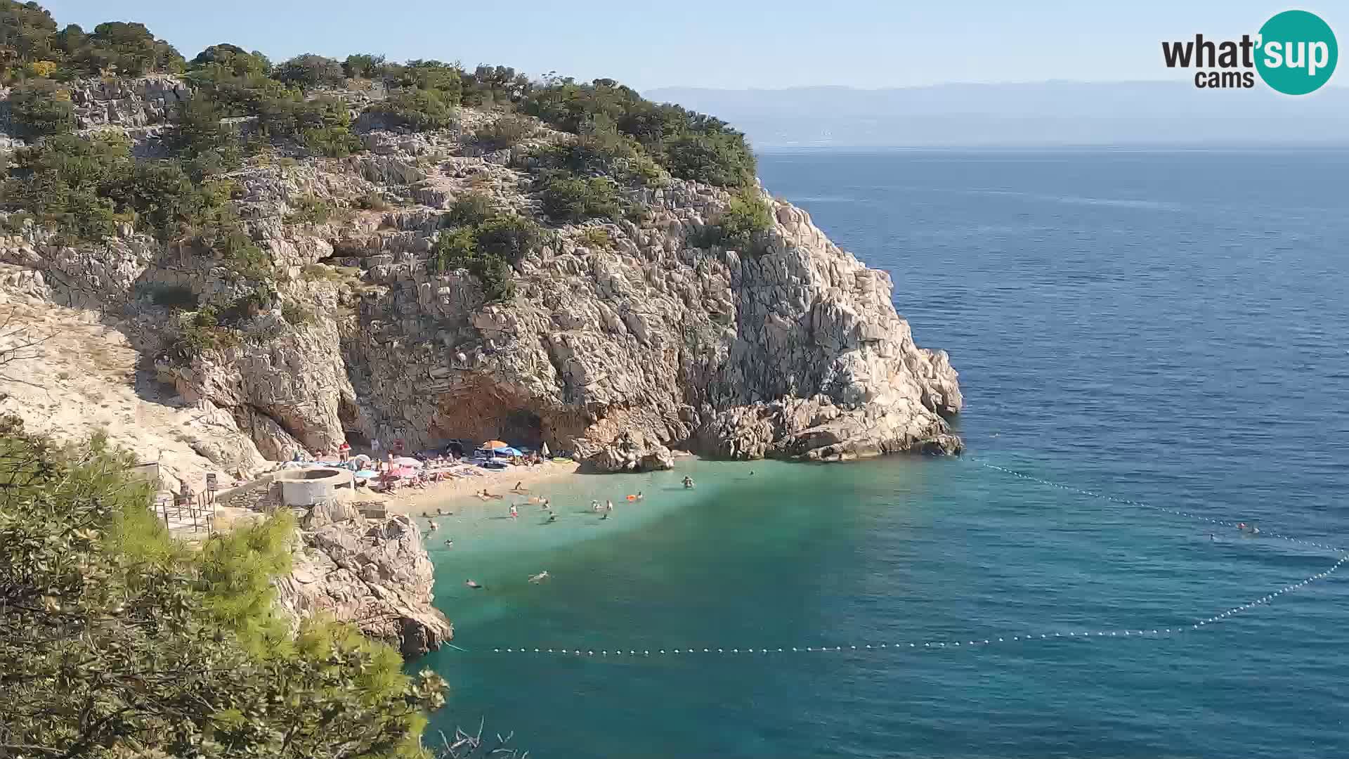 Webcam Brseč beach – Mošćenička Draga – Croatia