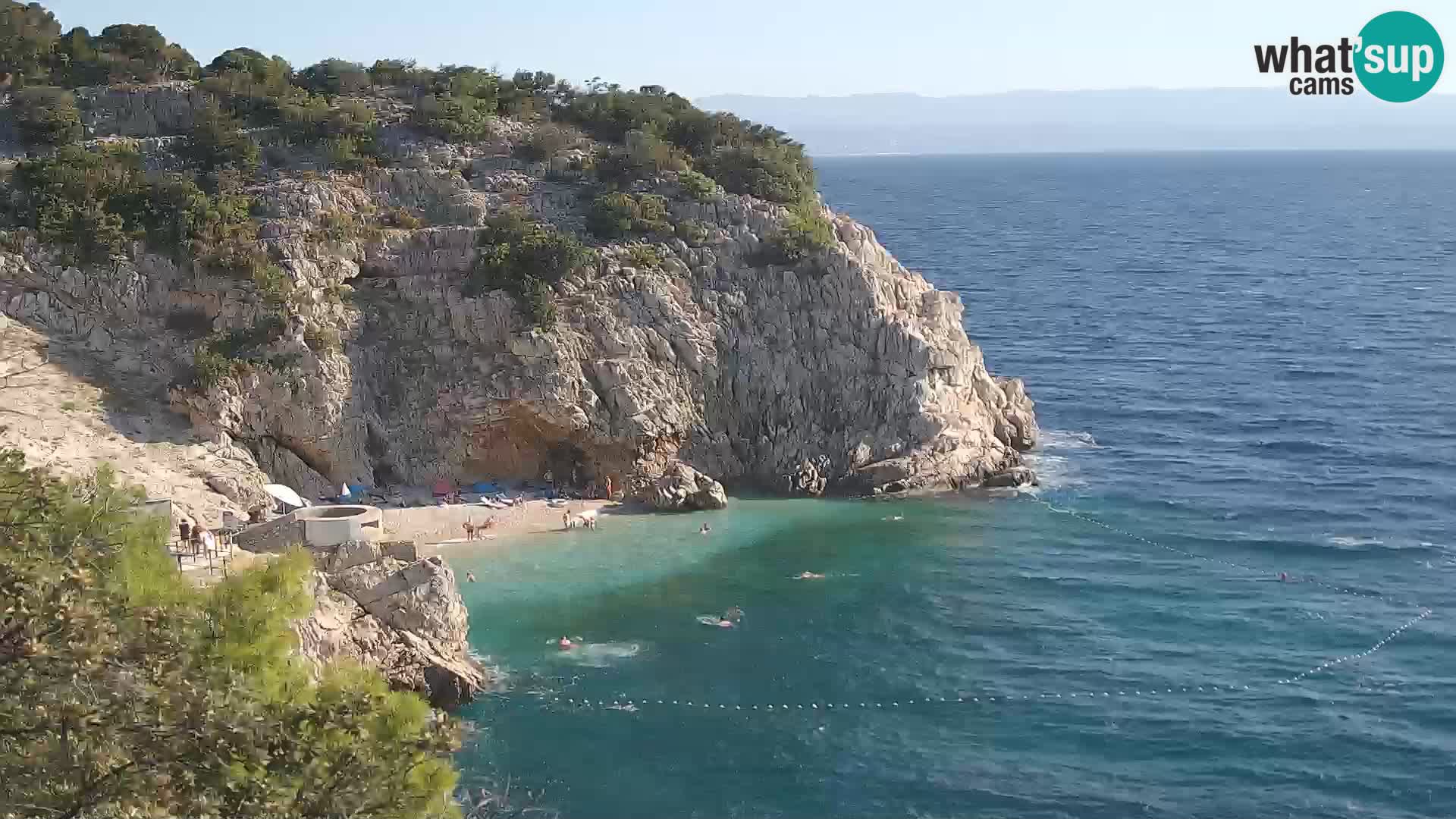 Webcam Brseč beach – Mošćenička Draga – Croatia