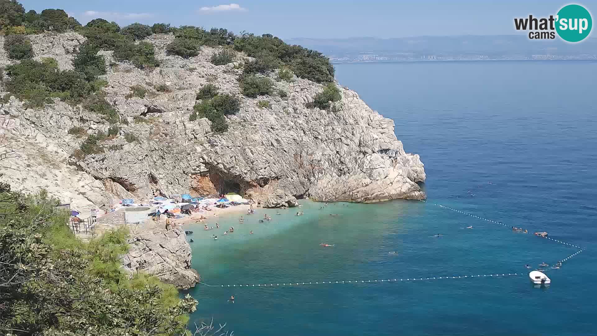 Webcam Bersezio spiaggia – Draga di Moschiena – Croazia