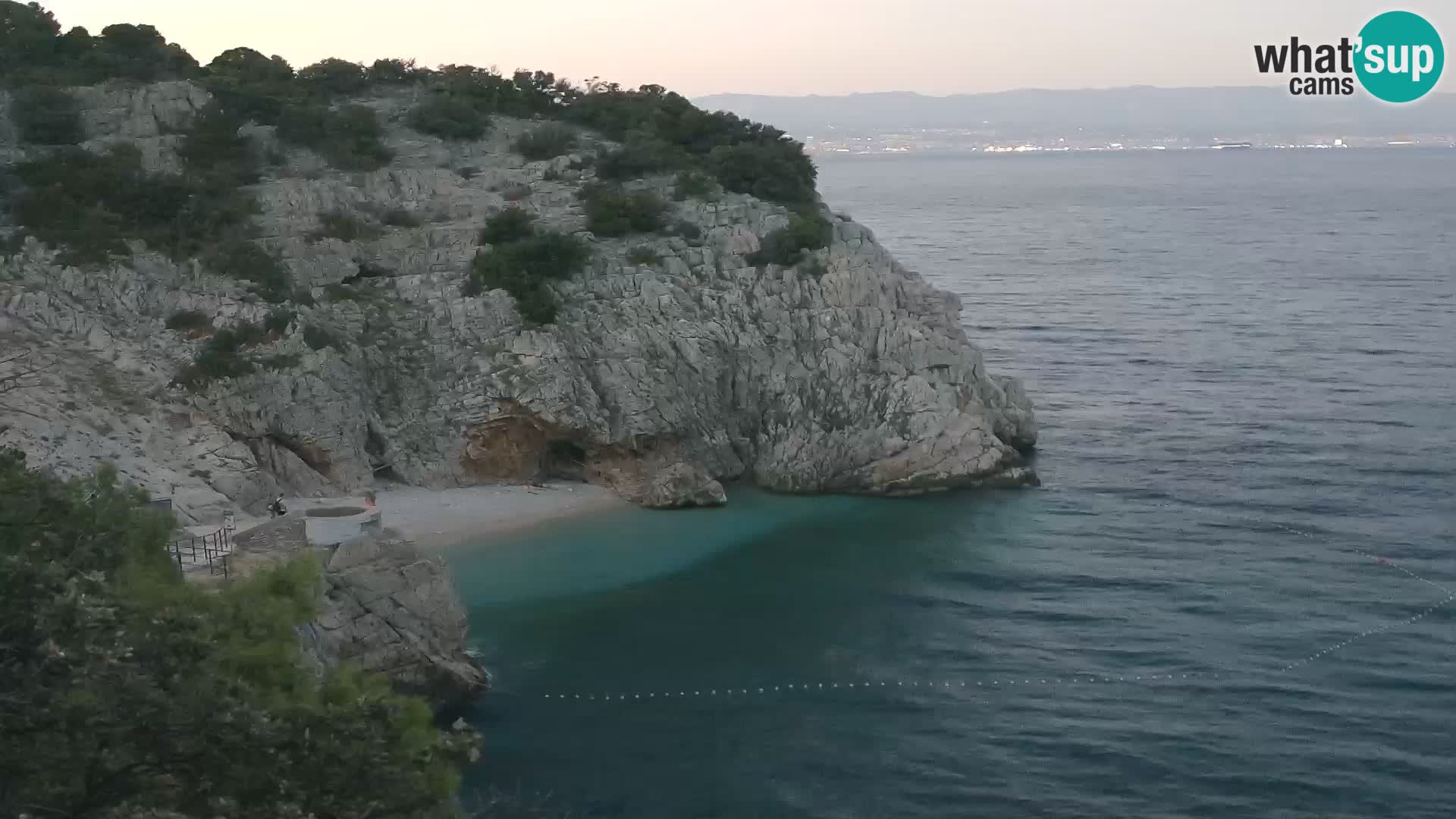 Cámara web de la playa de Brseč en Mošćenička Draga, Croacia