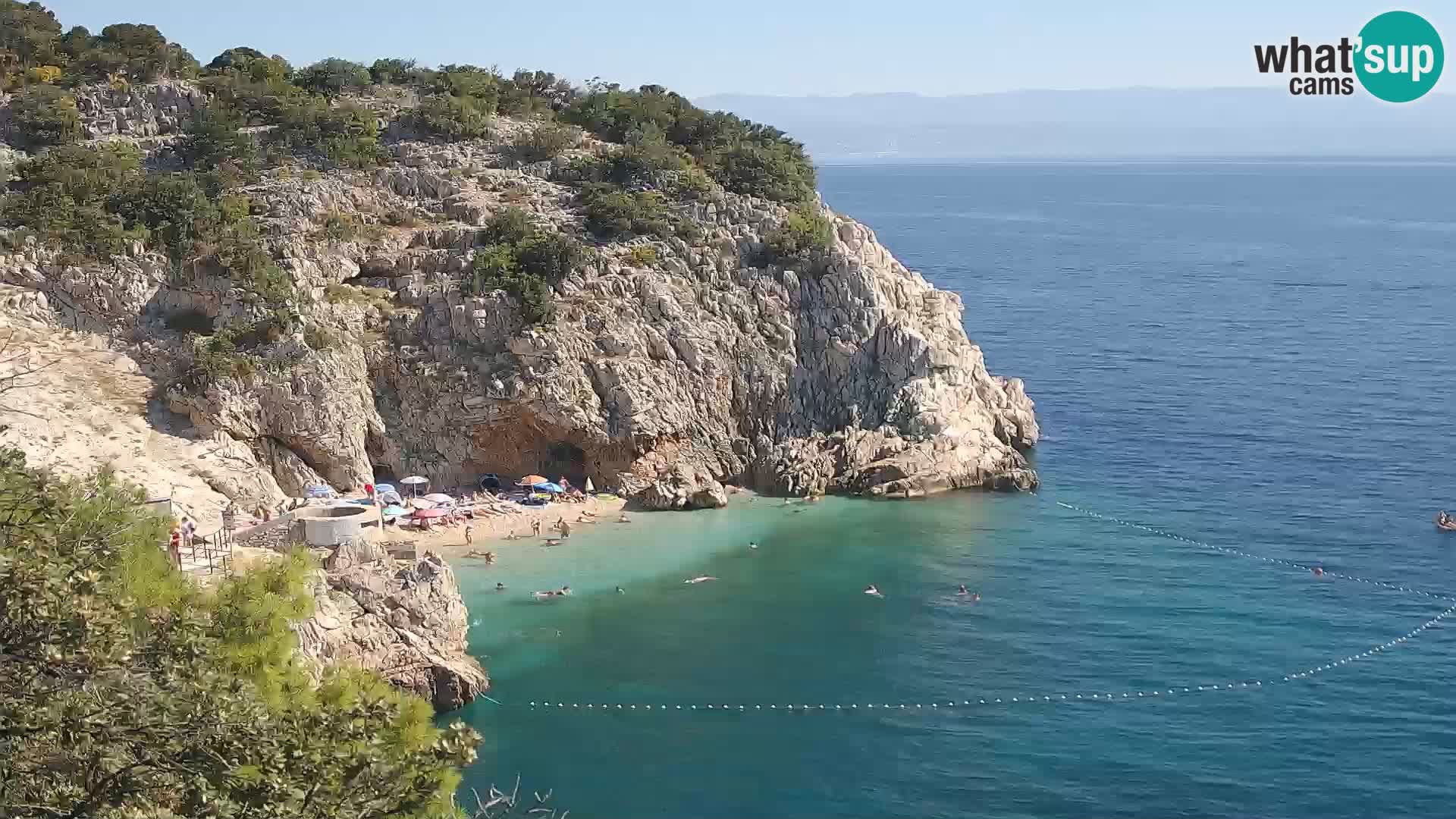 Webcam Bersezio spiaggia – Draga di Moschiena – Croazia