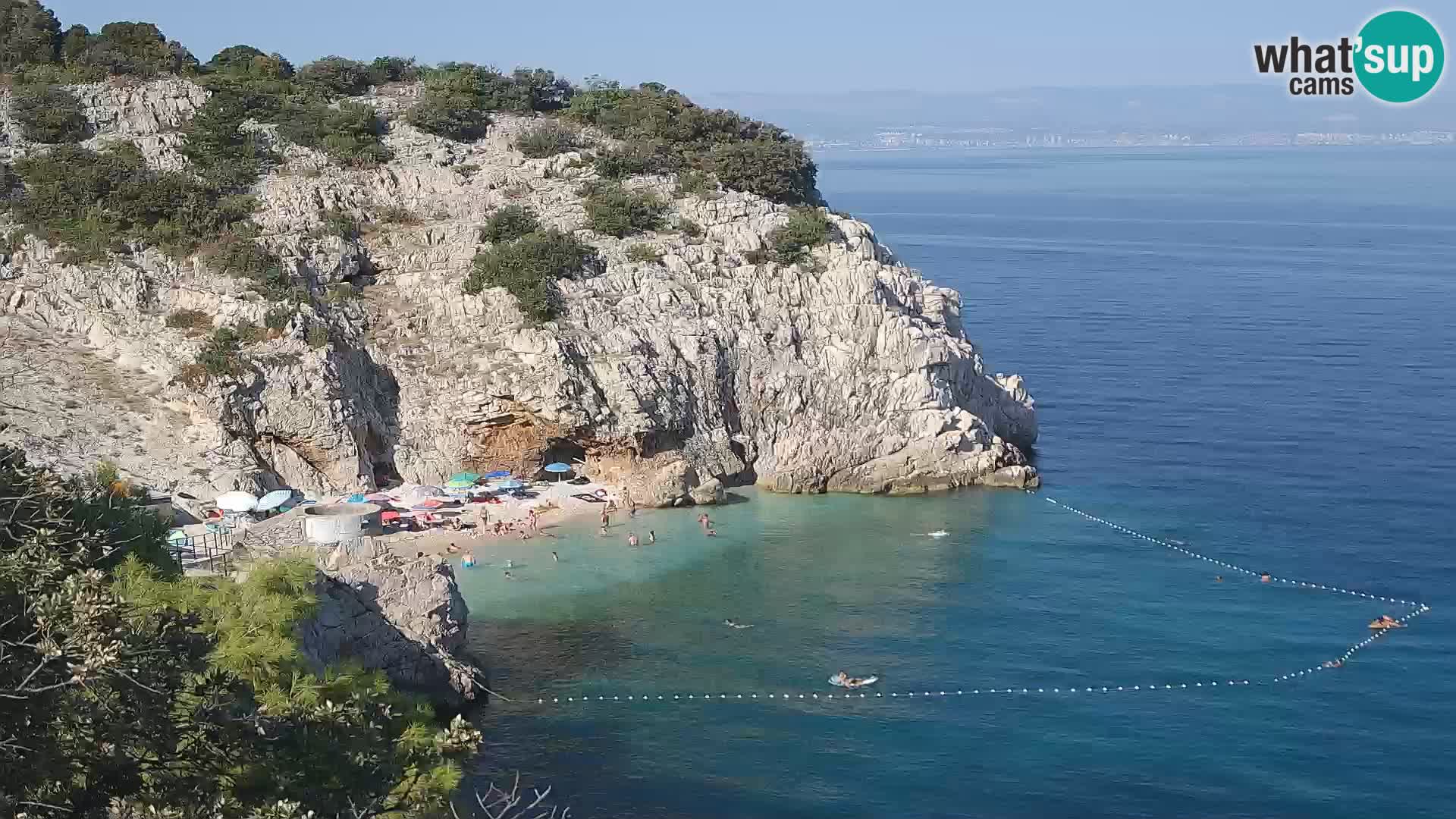 Webcam Bersezio spiaggia – Draga di Moschiena – Croazia