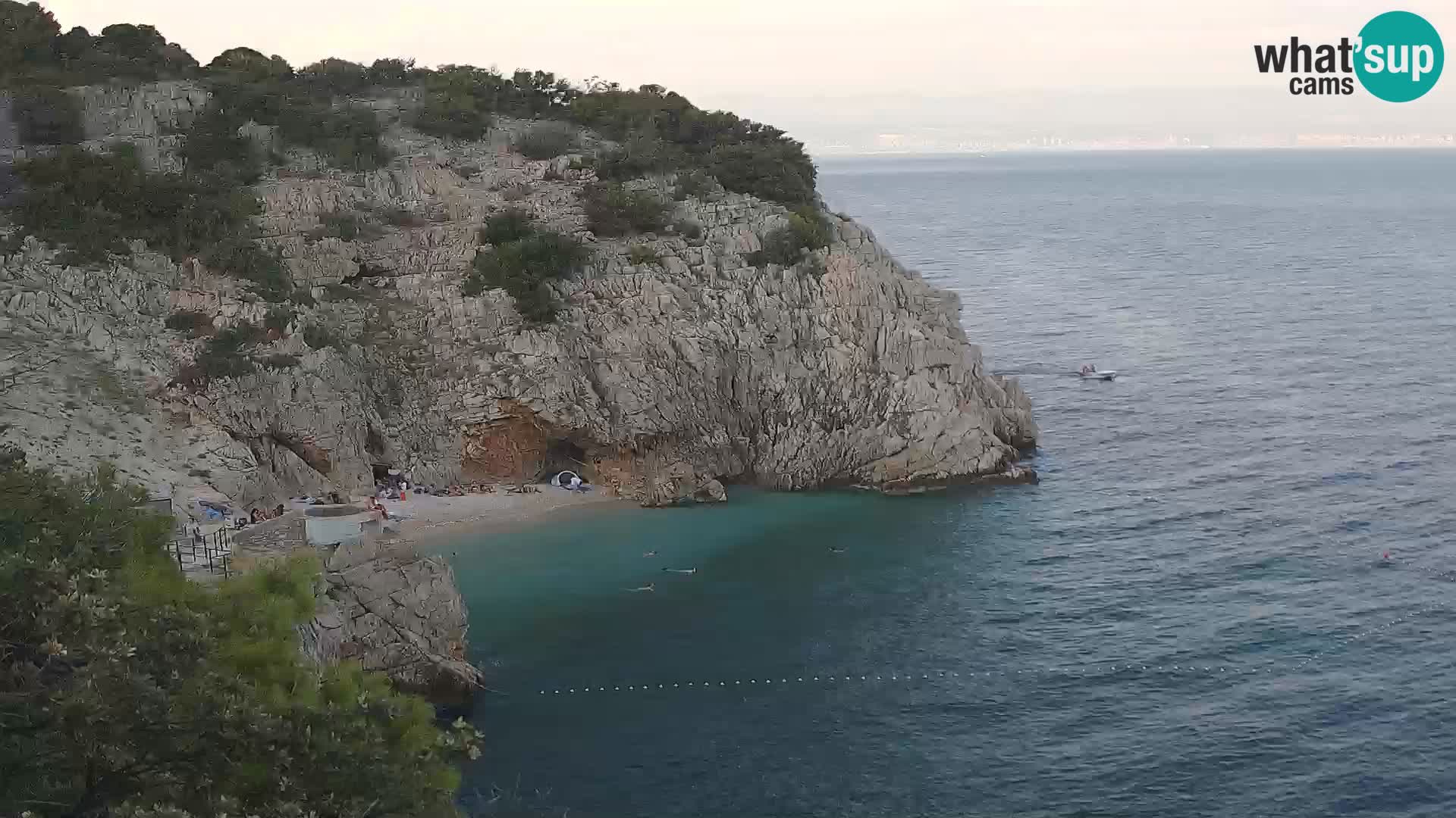 Webcam Brseč beach – Mošćenička Draga – Croatia