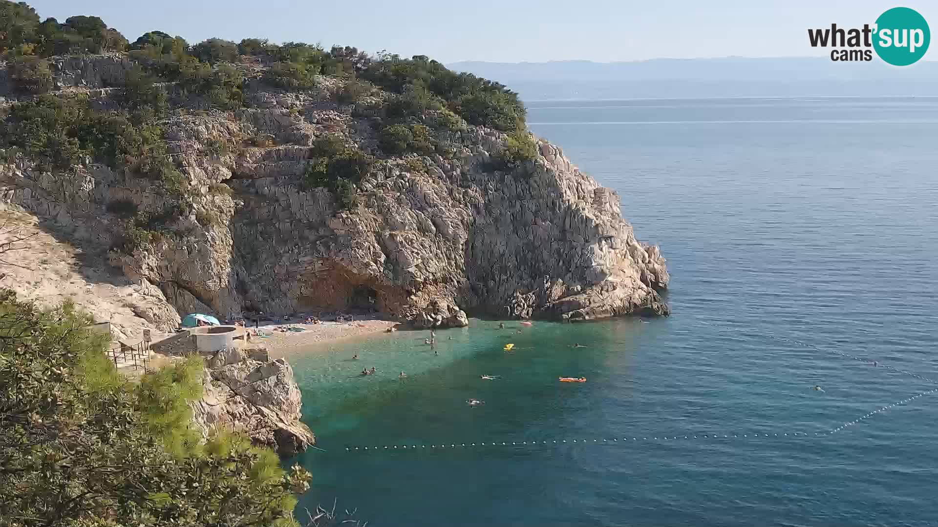 Webcam Brseč beach – Mošćenička Draga – Croatia