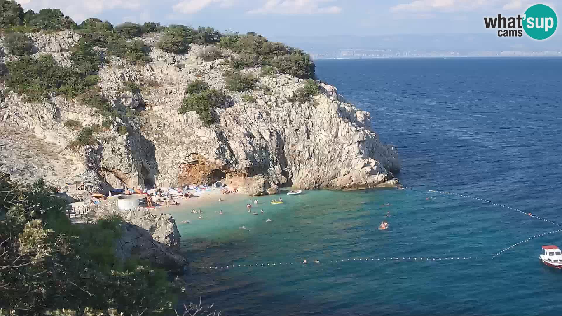 Web kamera plaže Brseč – Mošćenička Draga – Hrvatska