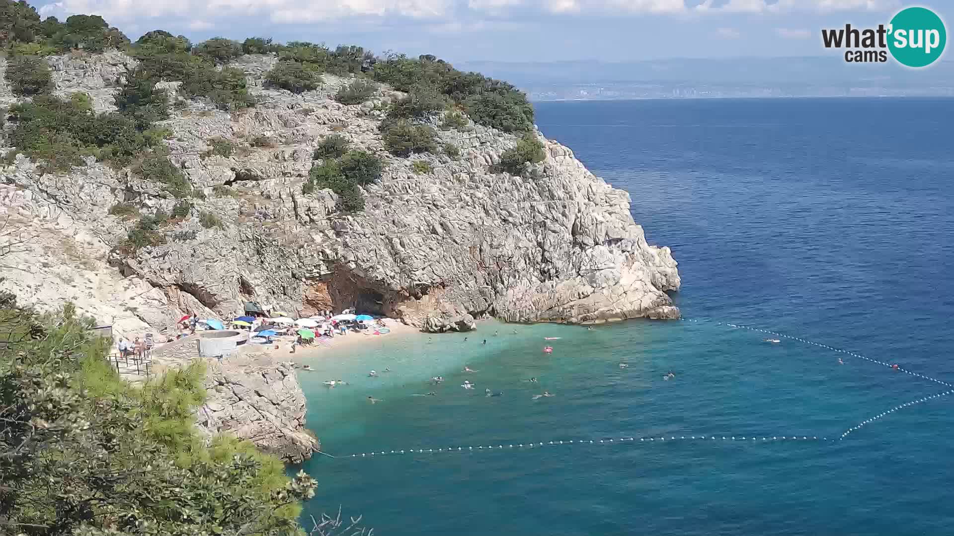 Webcam Bersezio spiaggia – Draga di Moschiena – Croazia