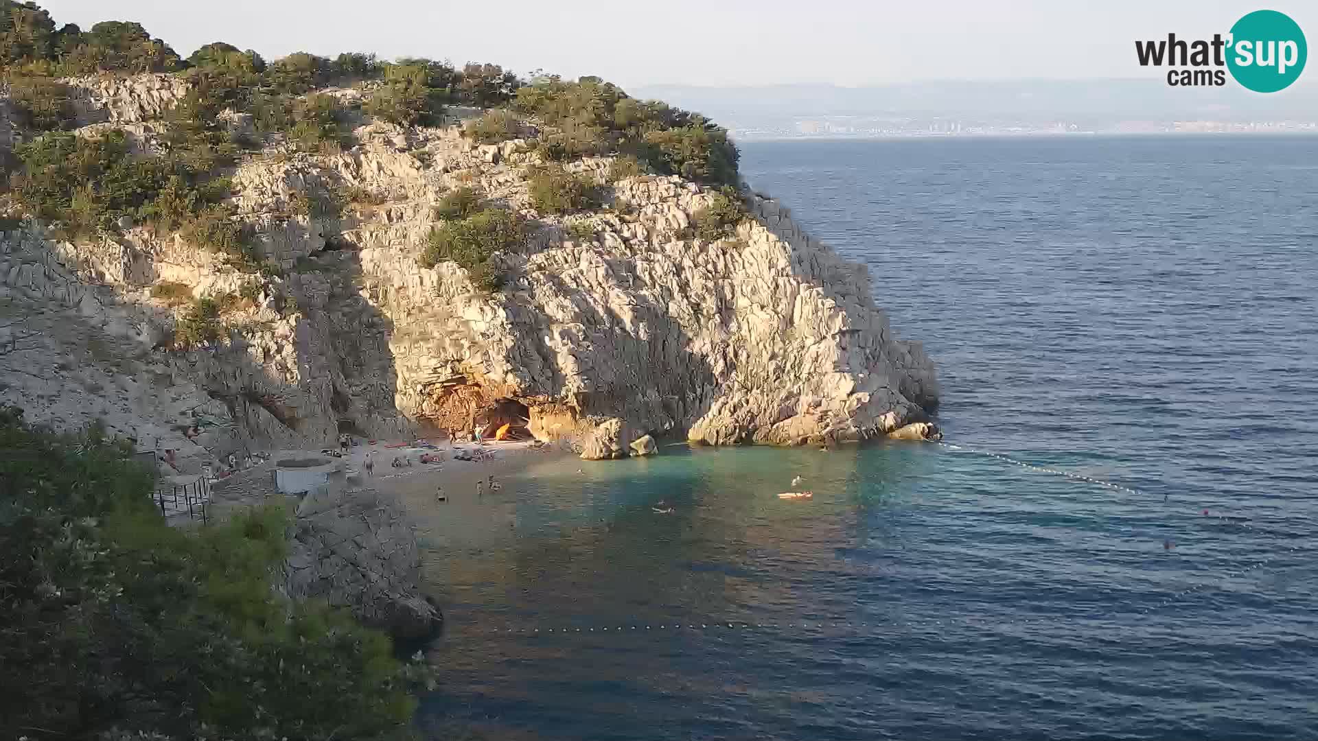 Webcam Bersezio spiaggia – Draga di Moschiena – Croazia