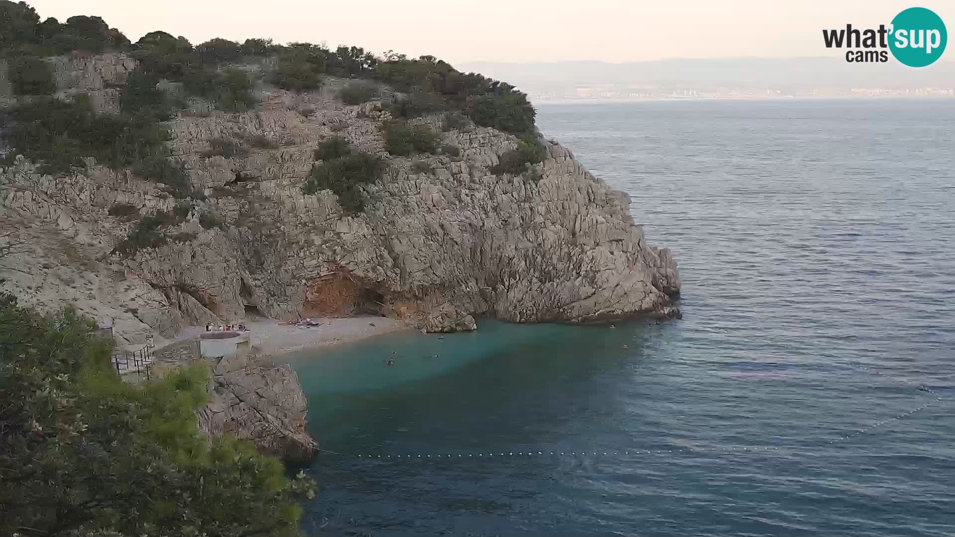 Webcam Brseč beach – Mošćenička Draga – Croatia