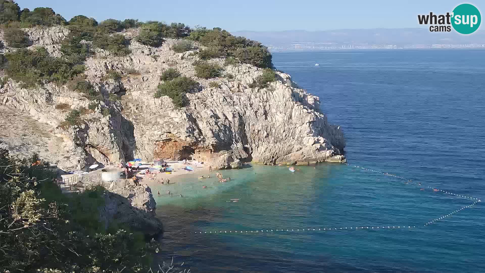 Webcam Brseč beach – Mošćenička Draga – Croatia