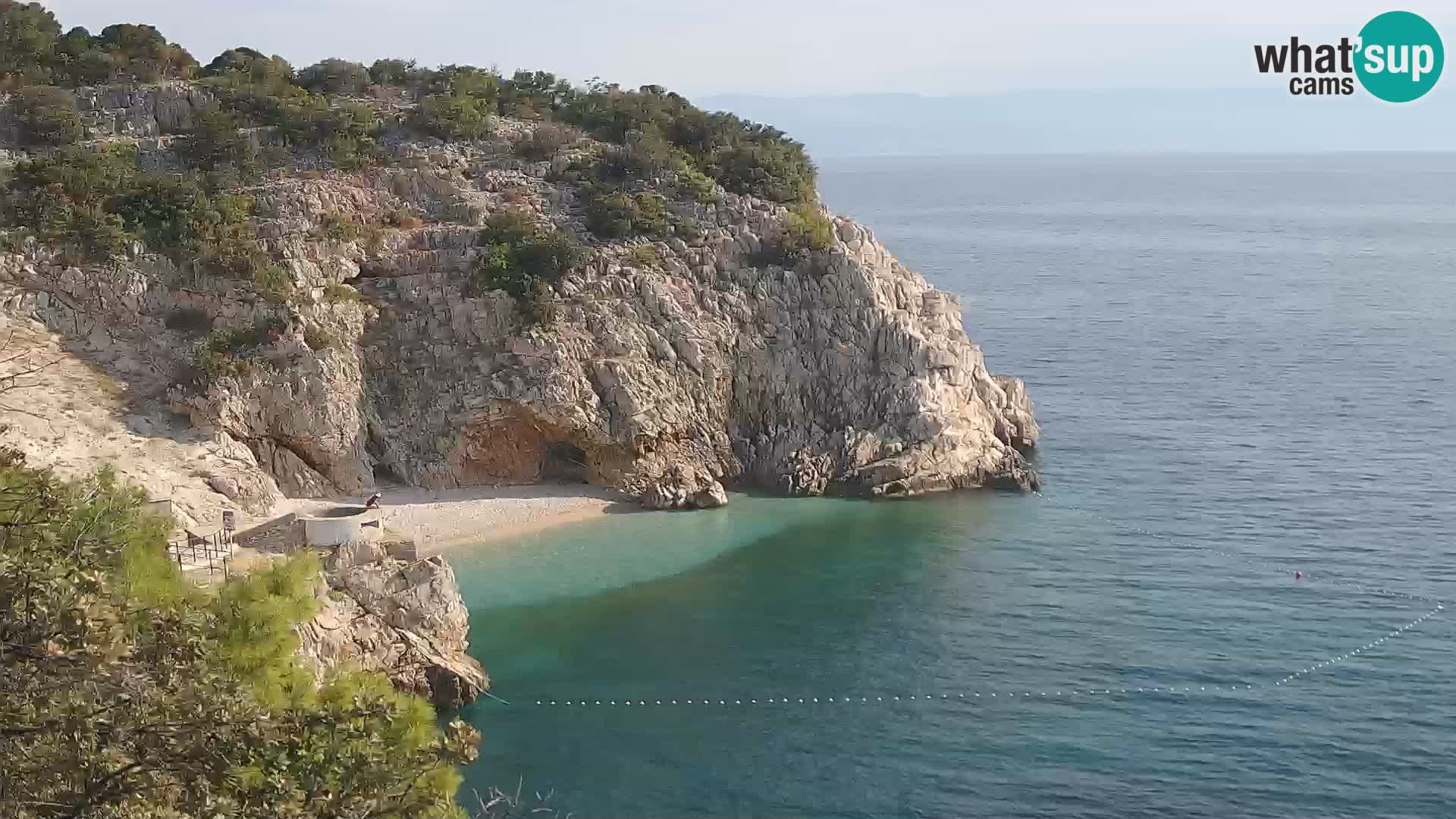 Web kamera plaže Brseč – Mošćenička Draga – Hrvatska