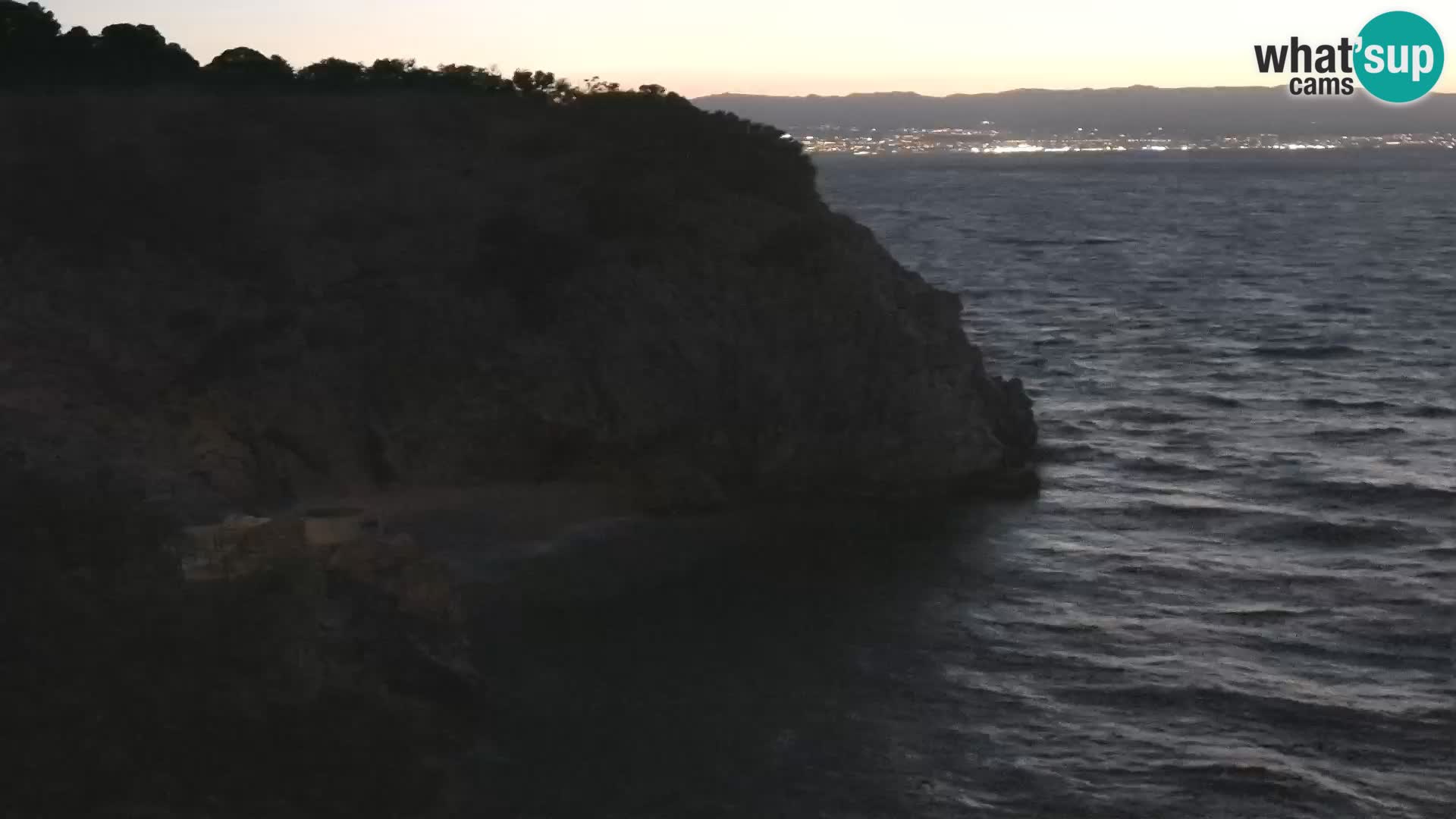 Webcam plage Brseč à Mošćenička Draga, Croatie