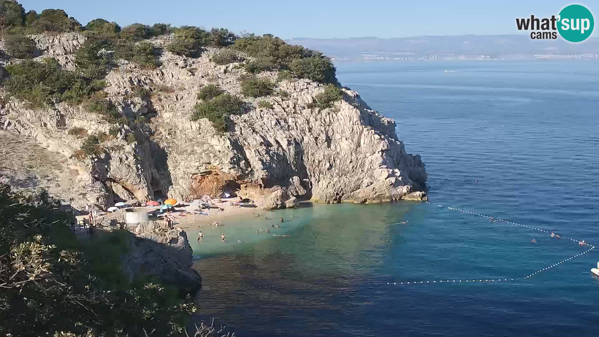 Webcam Brseč beach – Mošćenička Draga – Croatia
