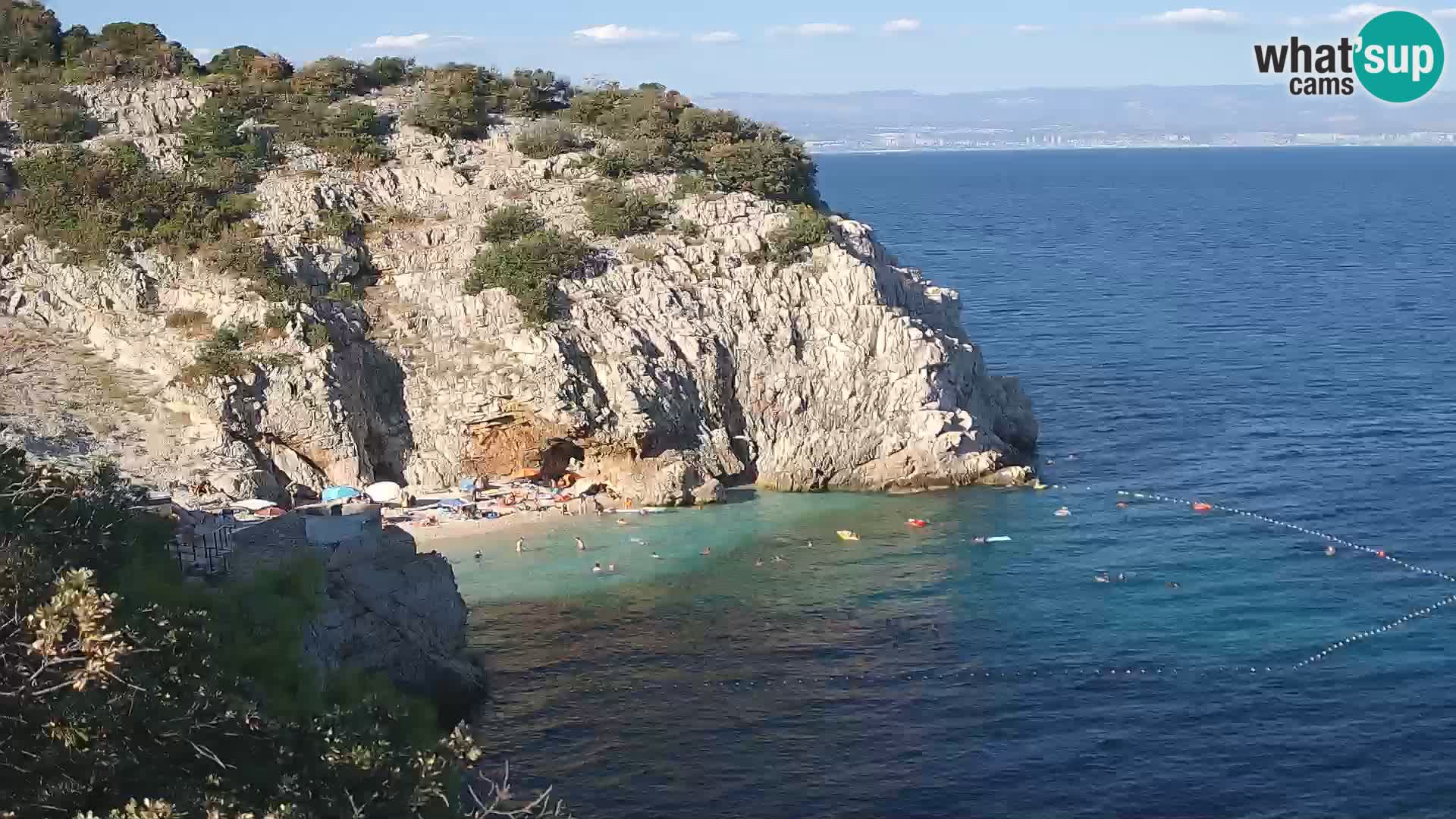 Webcam Brseč beach – Mošćenička Draga – Croatia