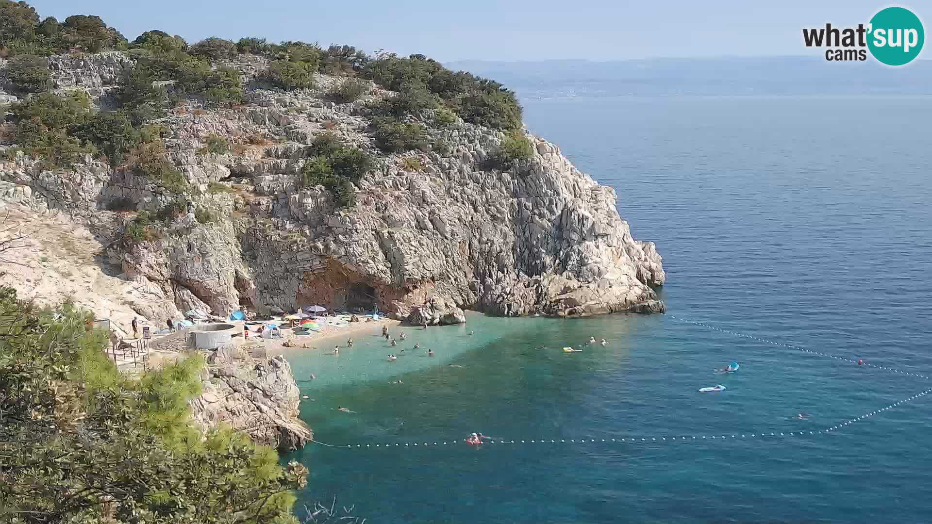 Webcam Brseč beach – Mošćenička Draga – Croatia