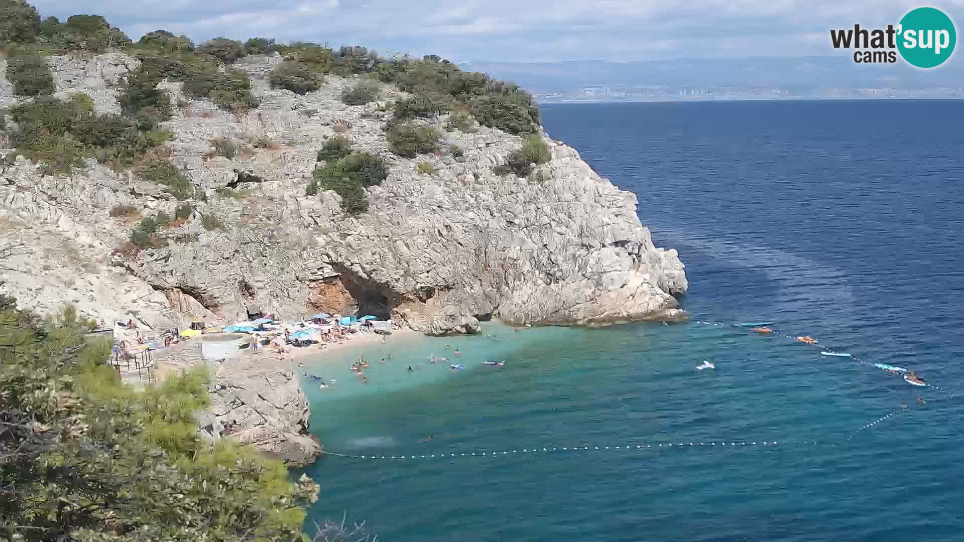 Webcam Brseč beach – Mošćenička Draga – Croatia