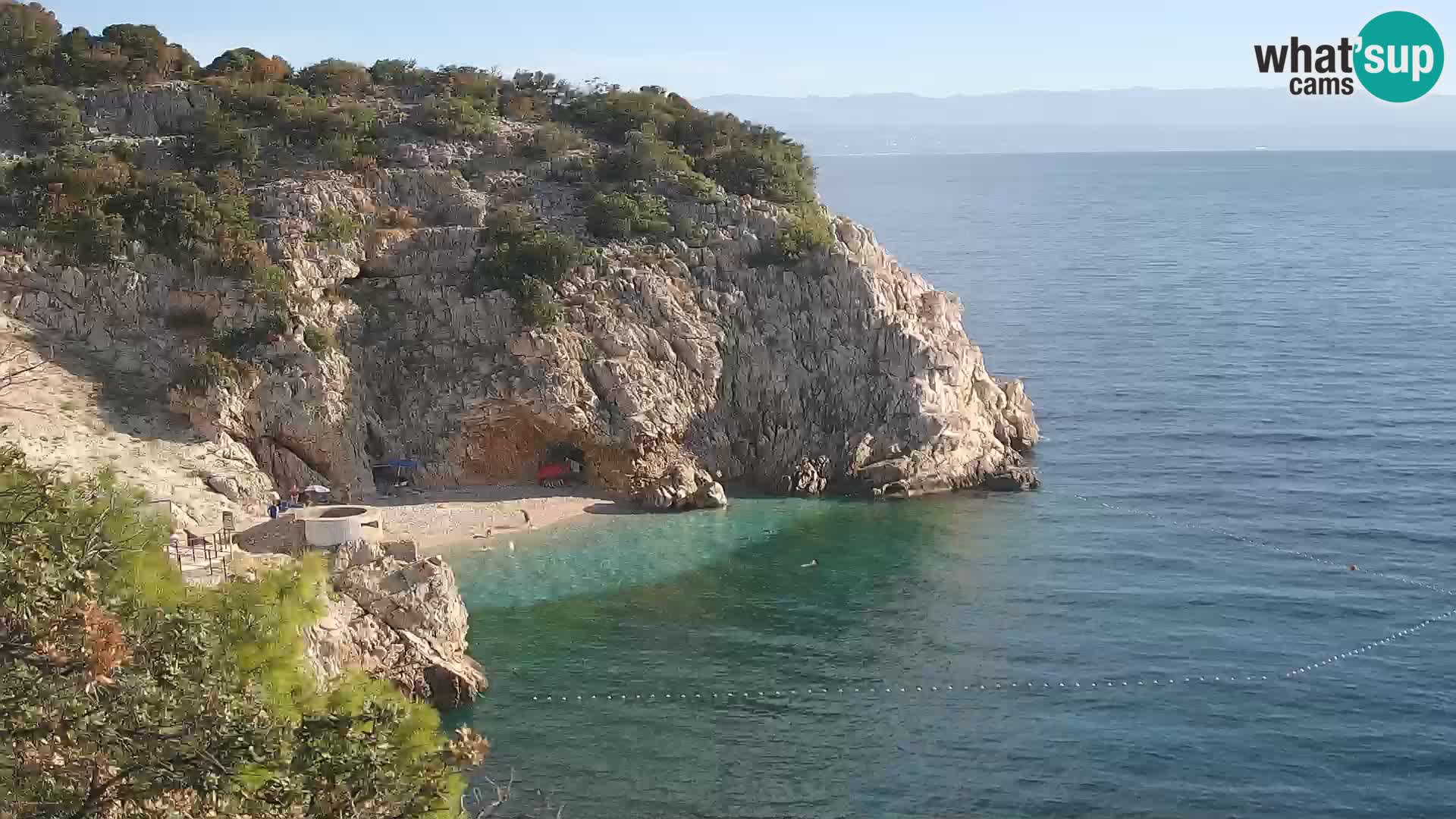 Webcam Brseč Strand – Mošćenička Draga – Kroatien