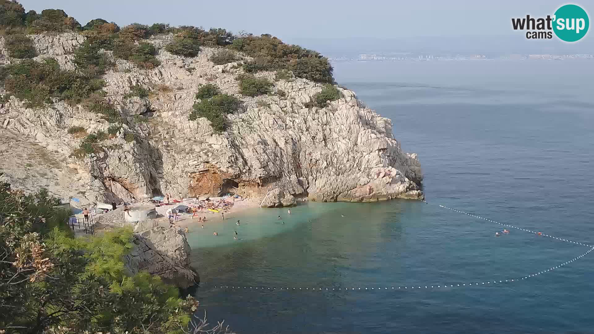 Web kamera plaže Brseč – Mošćenička Draga – Hrvatska