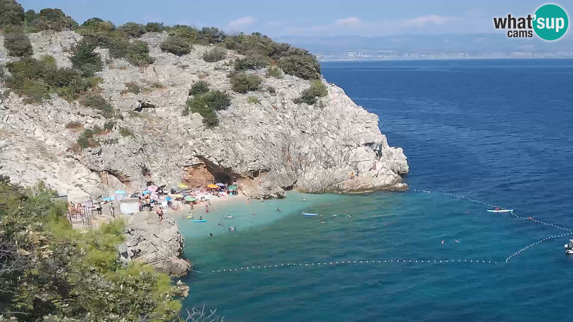 Webcam Brseč beach – Mošćenička Draga – Croatia