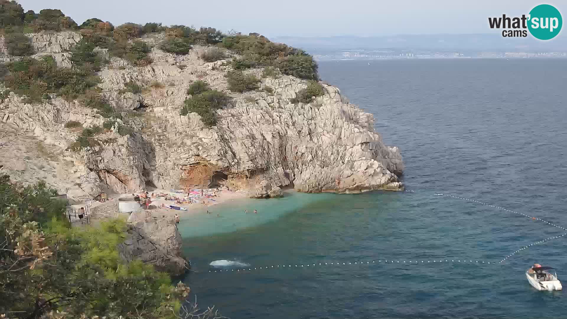 Webcam Brseč beach – Mošćenička Draga – Croatia