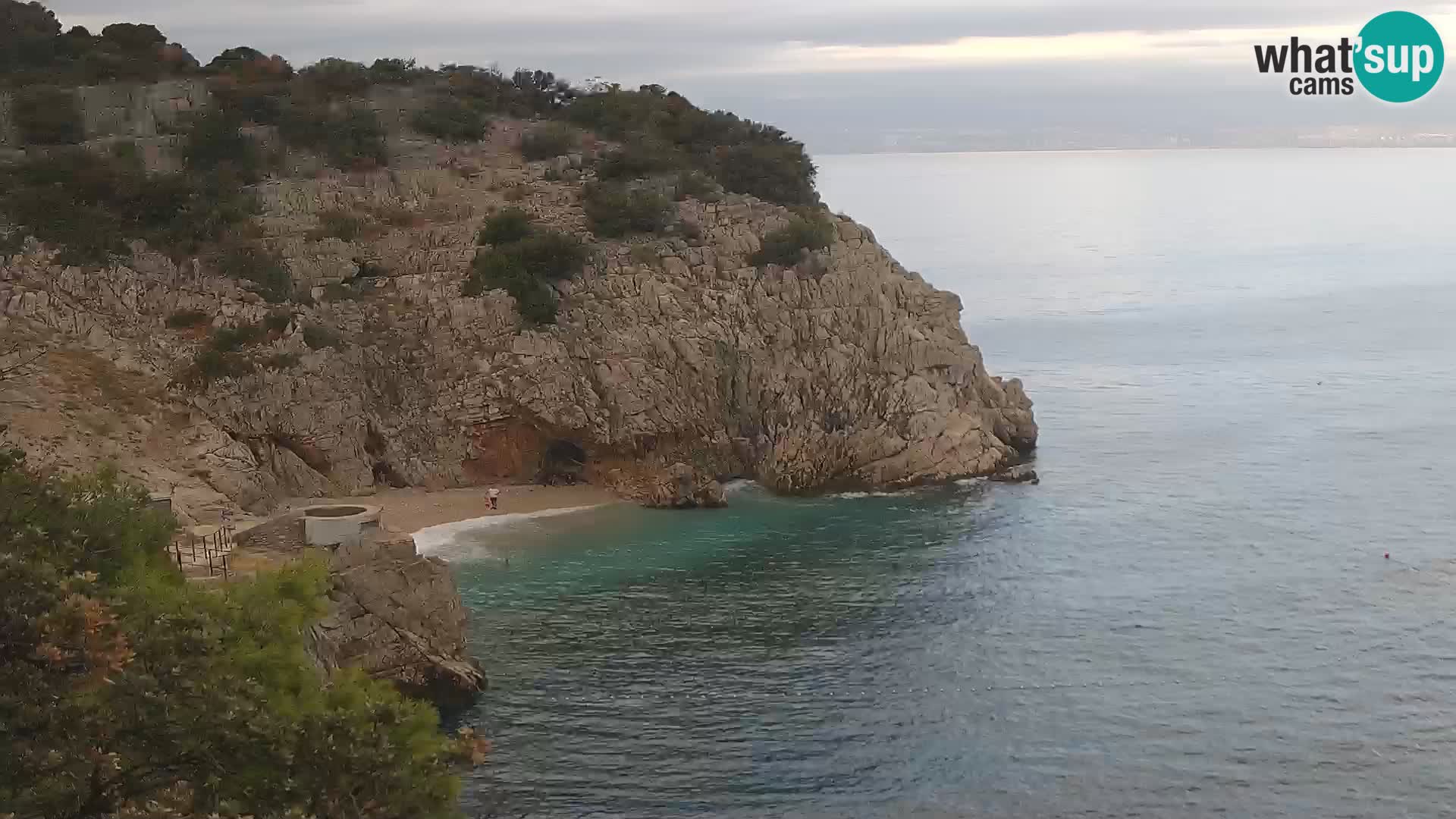 Webcam Brseč Strand – Mošćenička Draga – Kroatien