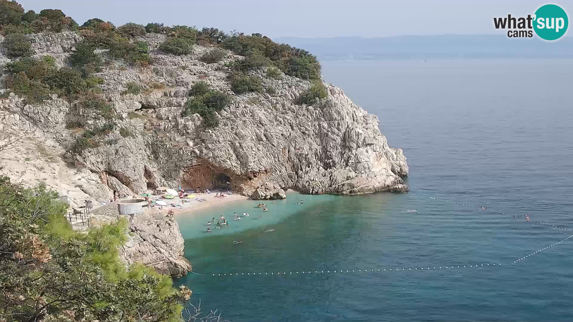 Webcam Brseč beach – Mošćenička Draga – Croatia