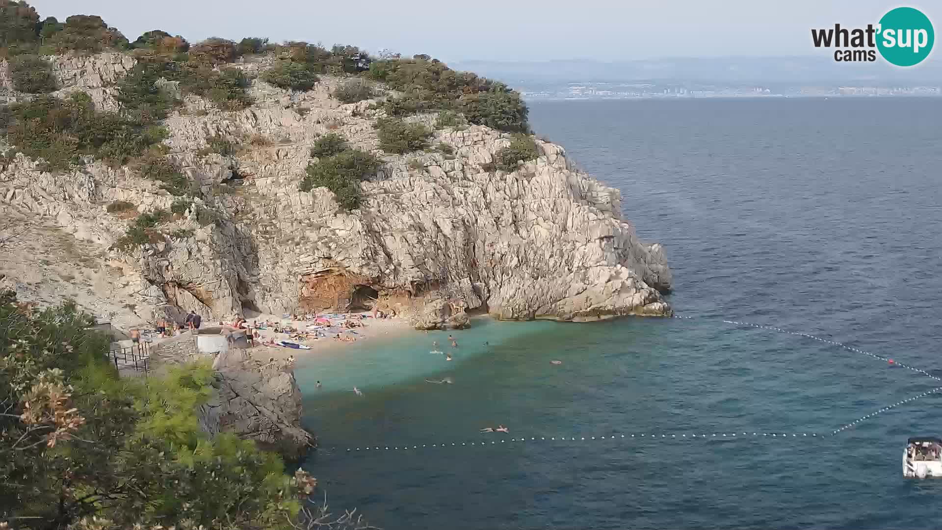 Webcam Bersezio spiaggia – Draga di Moschiena – Croazia