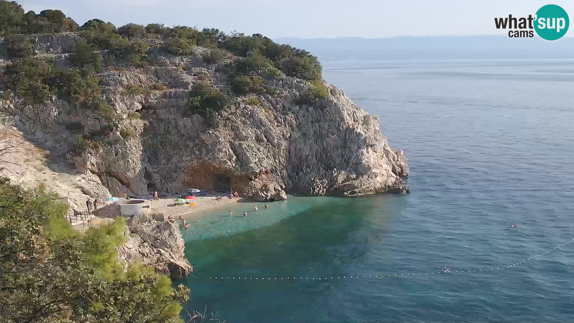 Webcam Bersezio spiaggia – Draga di Moschiena – Croazia