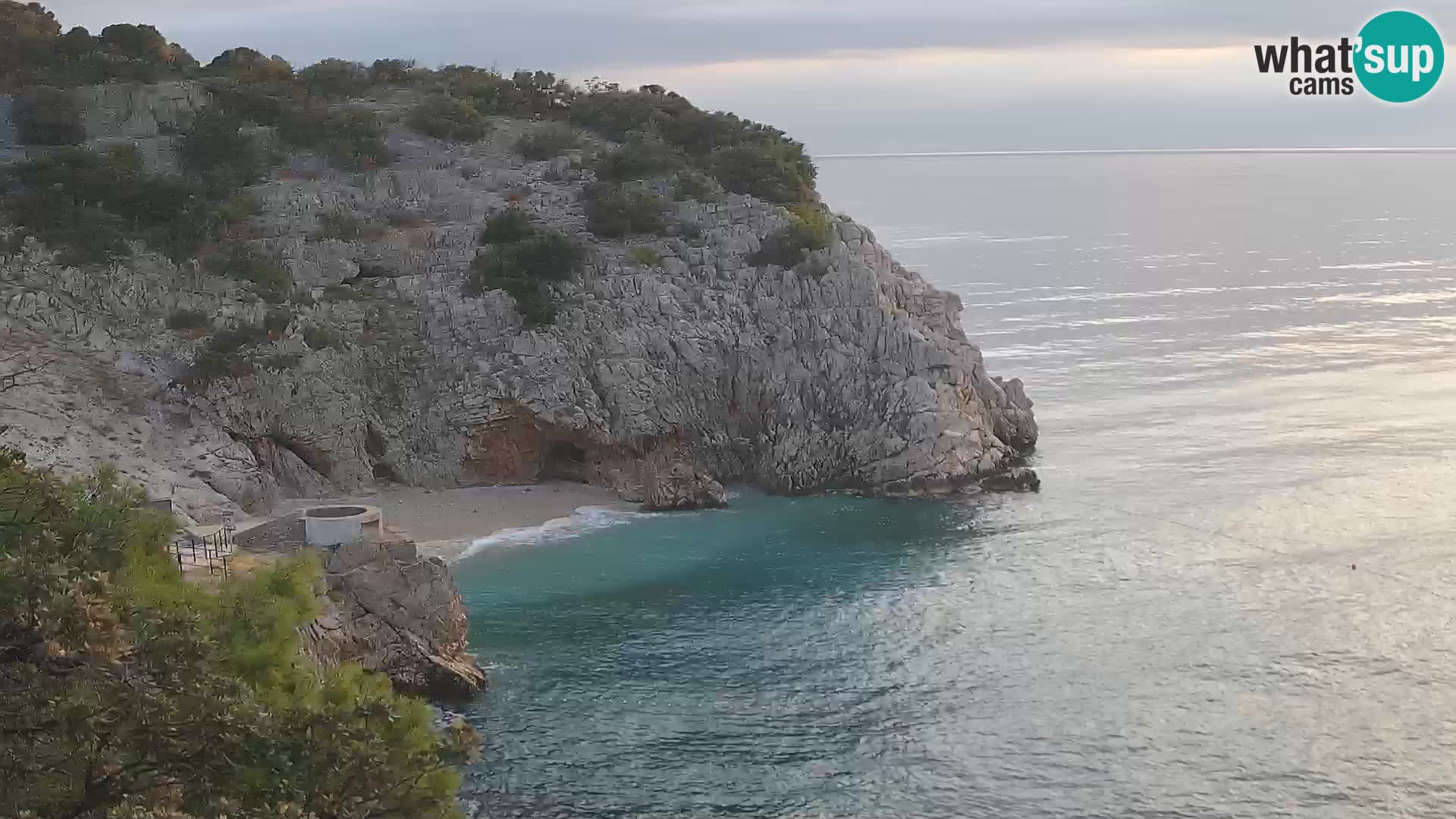 Webcam Bersezio spiaggia – Draga di Moschiena – Croazia
