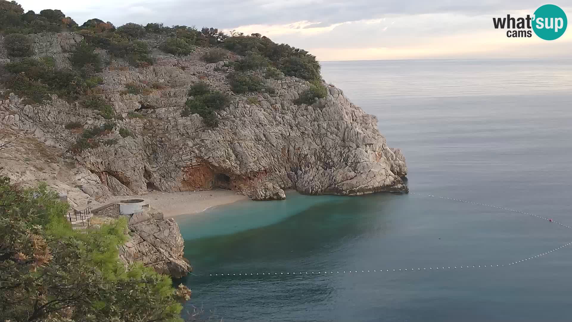 Cámara web de la playa de Brseč en Mošćenička Draga, Croacia