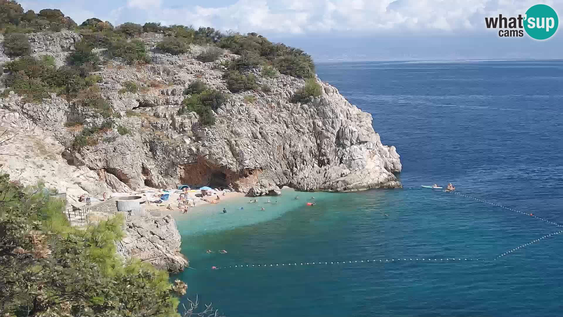 Webcam Bersezio spiaggia – Draga di Moschiena – Croazia