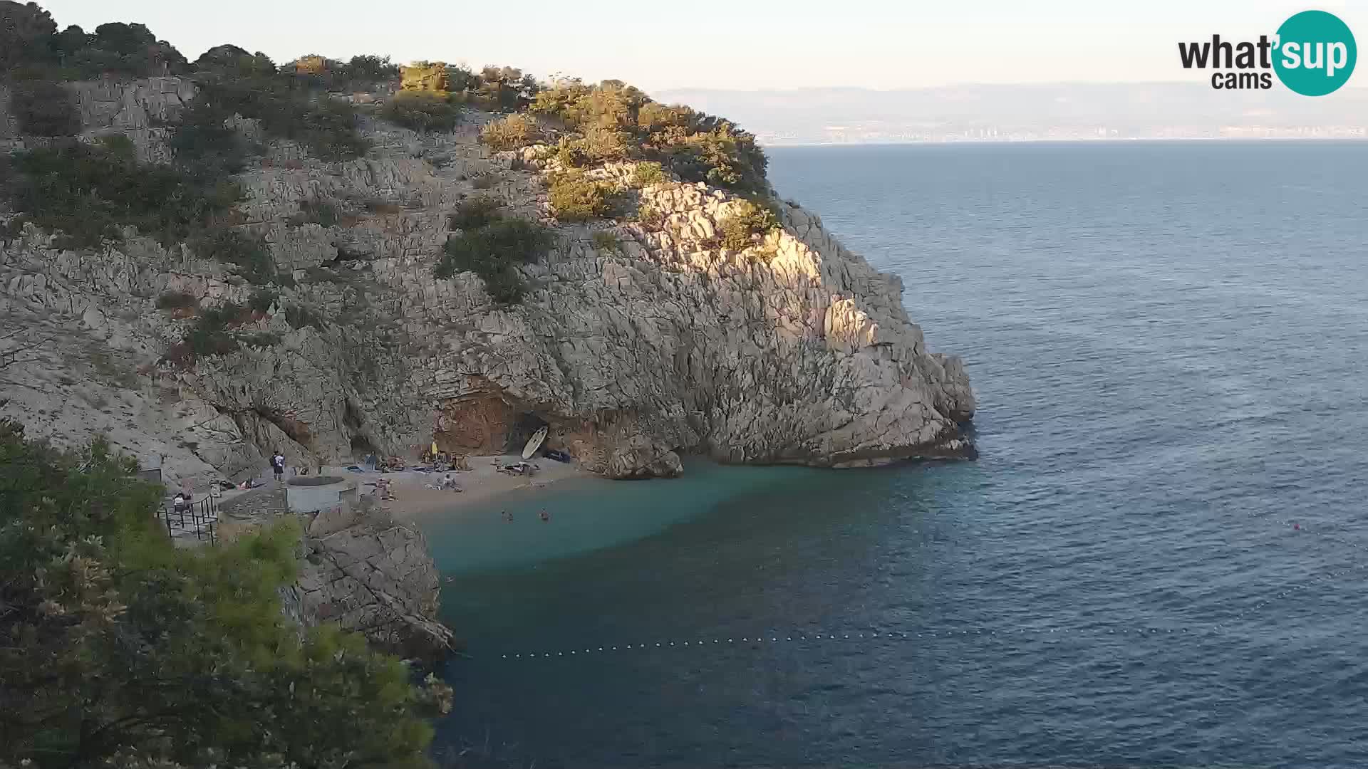 Webcam Brseč beach – Mošćenička Draga – Croatia