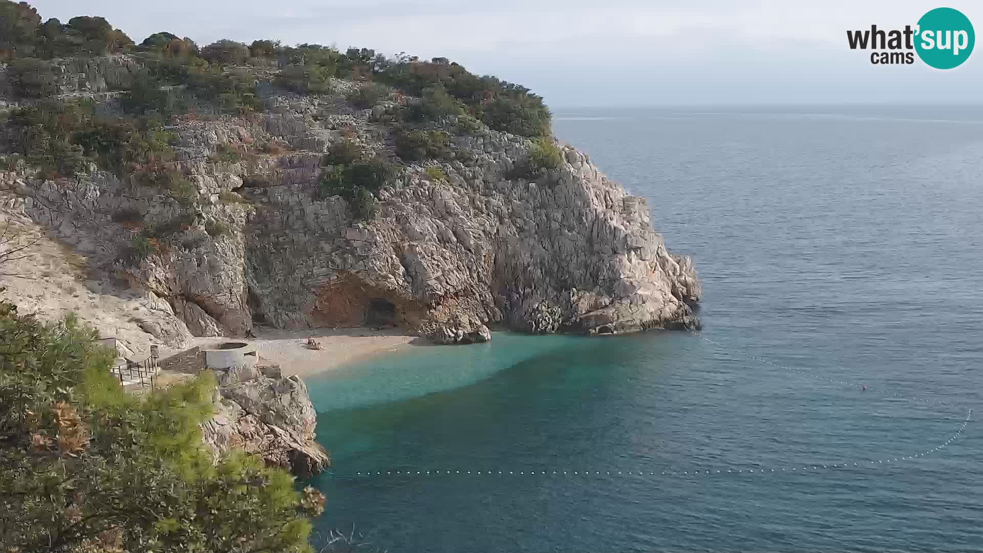 Web kamera plaže Brseč – Mošćenička Draga – Hrvatska