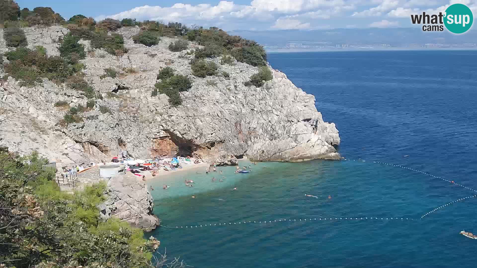 Web kamera plaže Brseč – Mošćenička Draga – Hrvatska