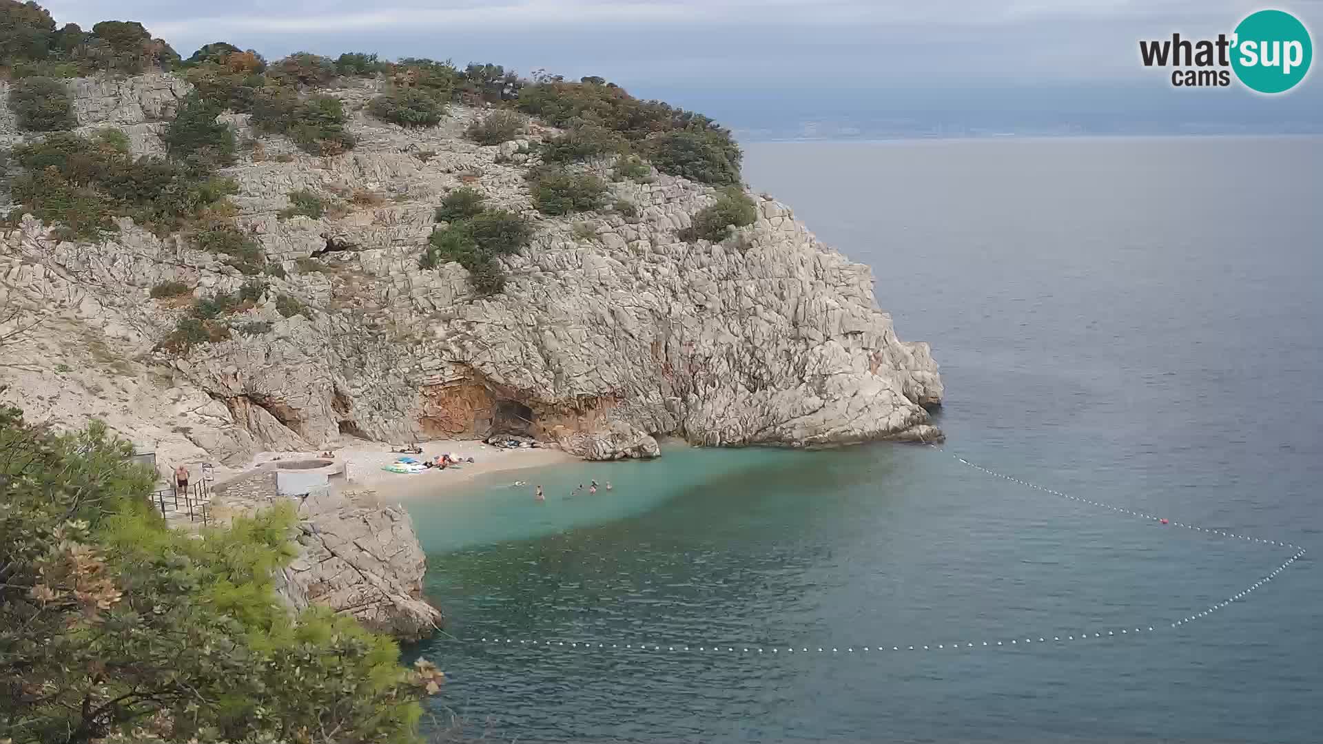 Webcam Brseč beach – Mošćenička Draga – Croatia