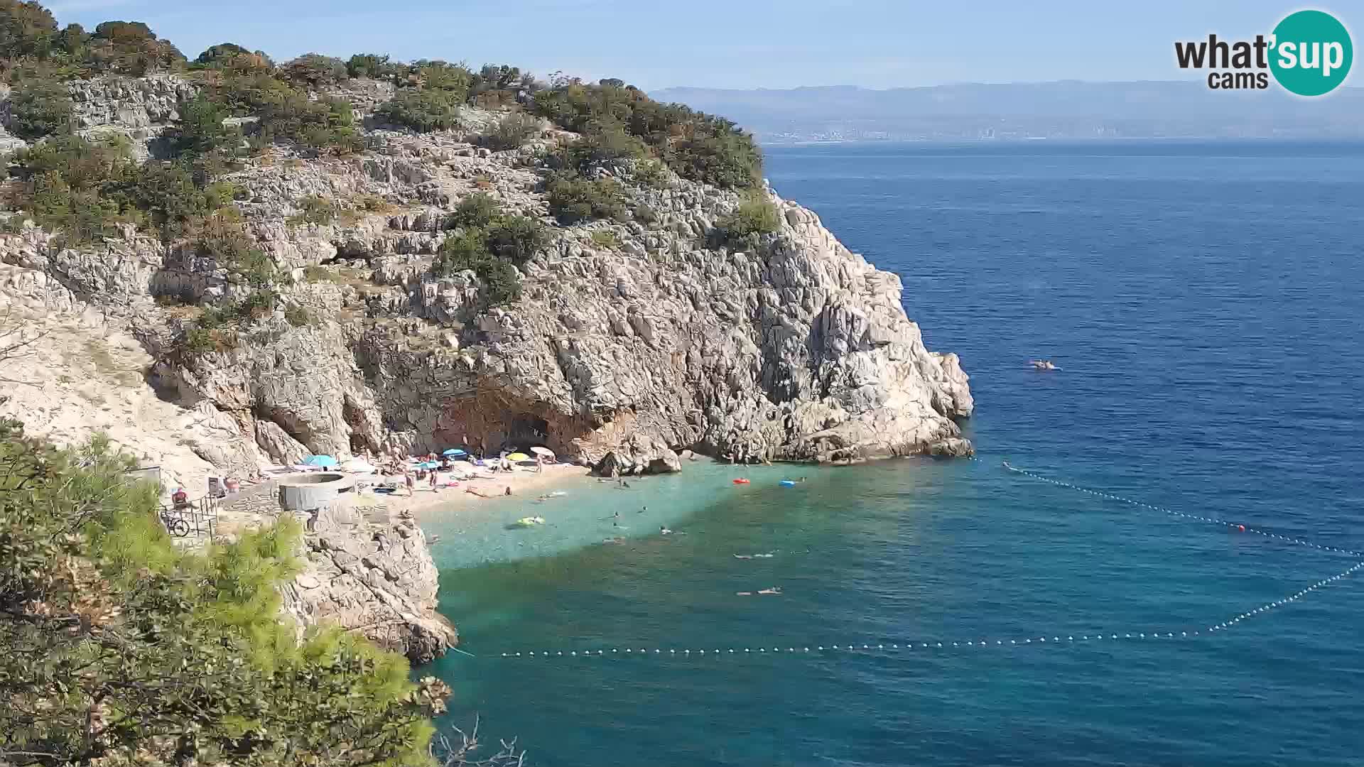 Webcam Brseč Strand – Mošćenička Draga – Kroatien