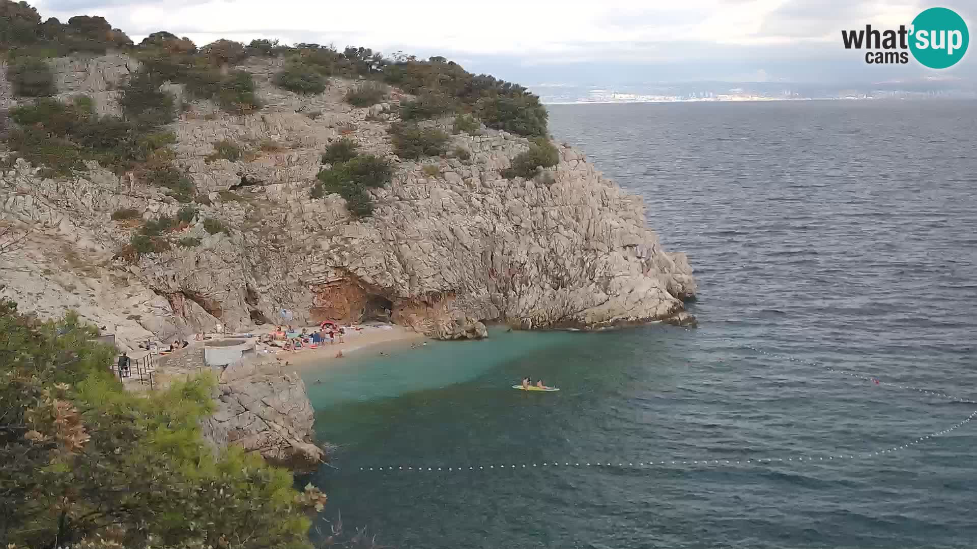 Webcam Brseč beach – Mošćenička Draga – Croatia