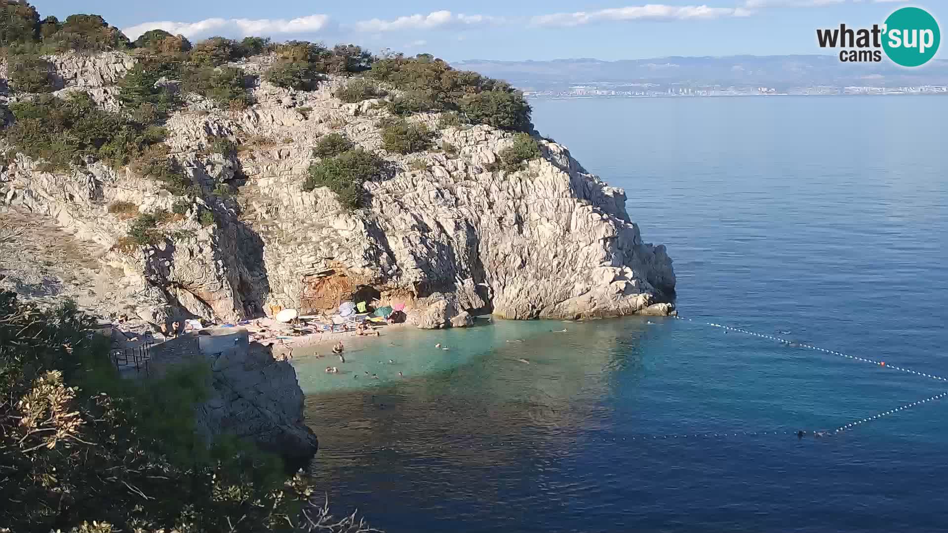 Webcam Brseč beach – Mošćenička Draga – Croatia
