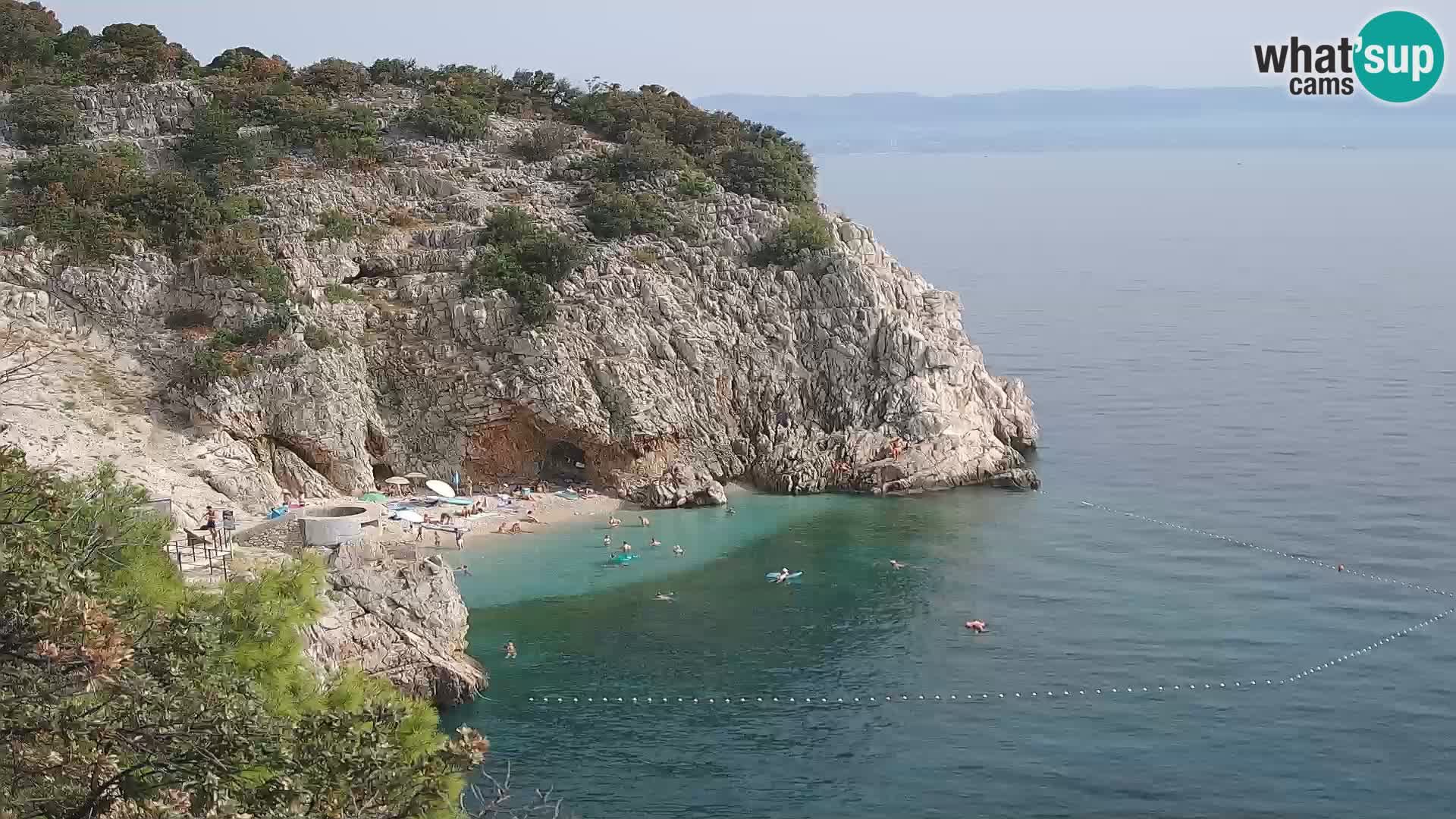 Webcam Bersezio spiaggia – Draga di Moschiena – Croazia