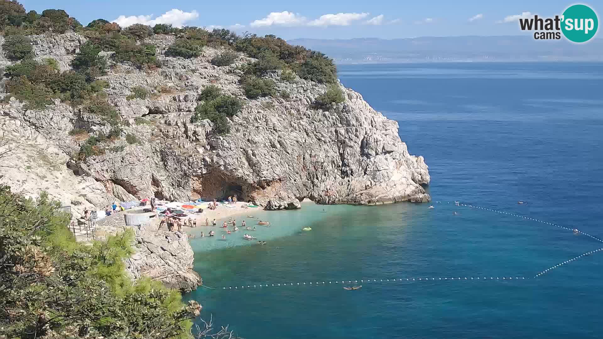 Webcam Brseč beach – Mošćenička Draga – Croatia
